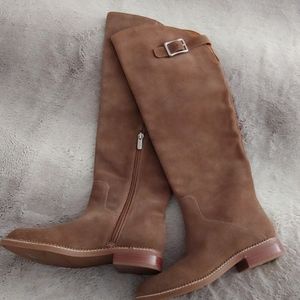 NWOT tan suede Franco Sarto boots, size 5